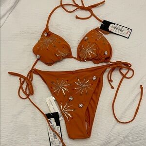Gianni Bini Bold Orange Swimwear